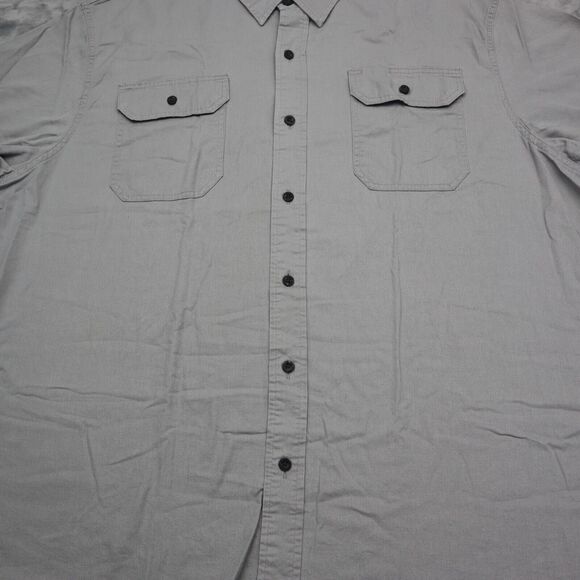 Wrangler Shirt Mens 2XL Gray Cowboy Western Workwear Hike Fish Dress Button Up - Picture 10 of 16